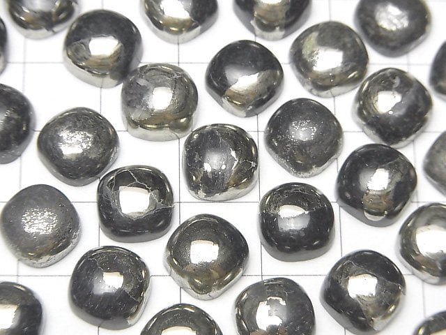 [Video] Matrix Pyrite Square Cabochon 10x10mm 3pcs