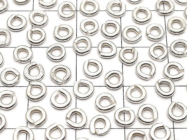 Karen Silver Roundel 5x5x1mm 10pcs