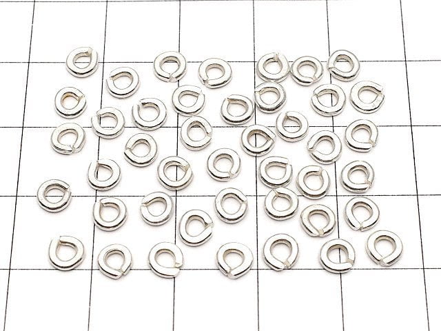 Karen Silver Roundel 5x5x1mm 10pcs