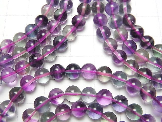 [Video] Multicolor Fluorite AAA Round 6mm Bracelet