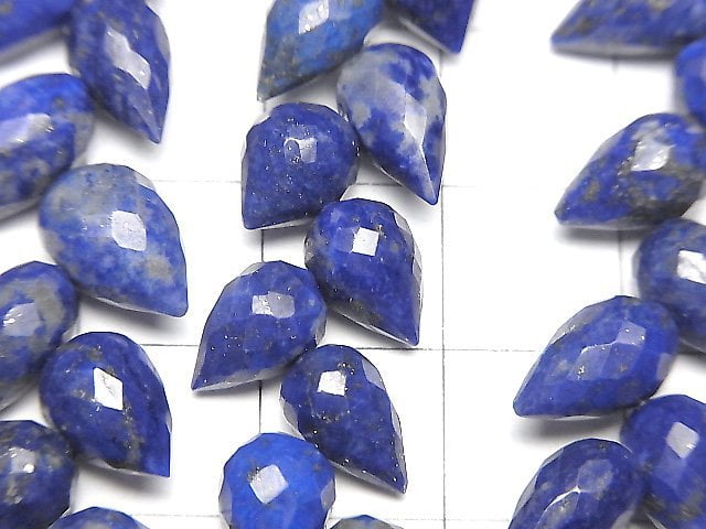 [Video]High Quality Lapislazuli AAA- Flower Bud Faceted Briolette 1strand beads (aprx.5inch/13cm)