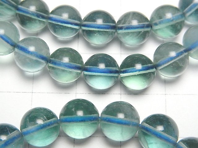 [Video] Blue Green Fluorite AAA- Round 8mm Bracelet