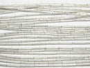 Karen Silver Tube 10x1x1mm White Silver Half or 1 Strand Beads (approx. 26 inches/66 cm)