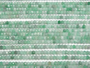 [Video] High Quality! Brazilian Emerald AAA- Faceted Button Rondelle 4x4x3mm half or 1strand beads (aprx.15inch/37cm)