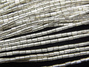 Karen Silver Tube 2x1x1mm White Silver half or 1strand beads (aprx.27inch/68cm)