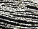 Karen Silver Tube 2.5x1x1mm White Silver 1/4 or 1 Strand Beads (approx. 27 inches/68 cm)