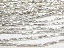 Karen Silver Tube 2.5x1x1mm White Silver 1/4 or 1 Strand Beads (approx. 27 inches/68 cm)