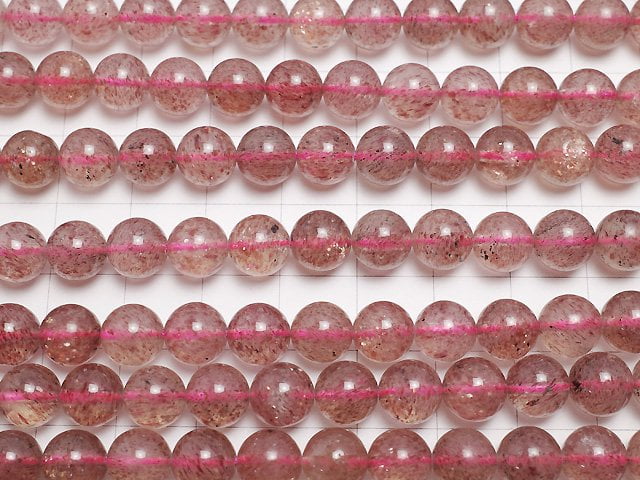 [Video] Pink Epidote AA+ Round 8mm 1strand beads (aprx.15inch/37cm)