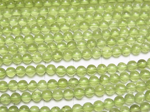 [Video]Peridot AA++ Round 3.5mm 1strand beads (aprx.15inch/37cm)