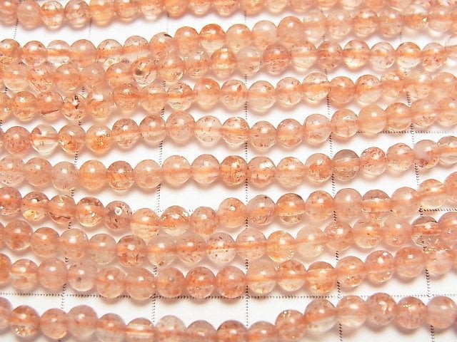 [Video] Sunstone AA++ Round 3.5mm 1strand beads (aprx.15inch/37cm)