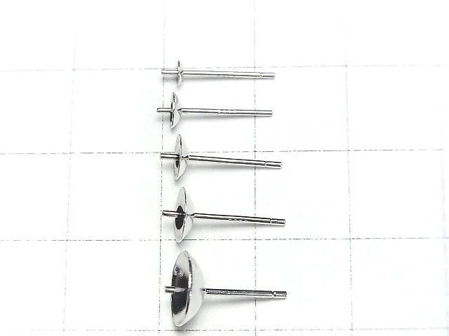 [Video]Silver925 Plated Earstuds & Earnuts [3mm][4mm][5mm][6mm][8mm] Rhodium Plated 3pairs