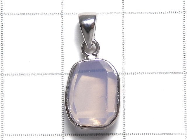 [Video][One of a kind] High Quality Scorolite AAA- Faceted Pendant Silver925 NO.103