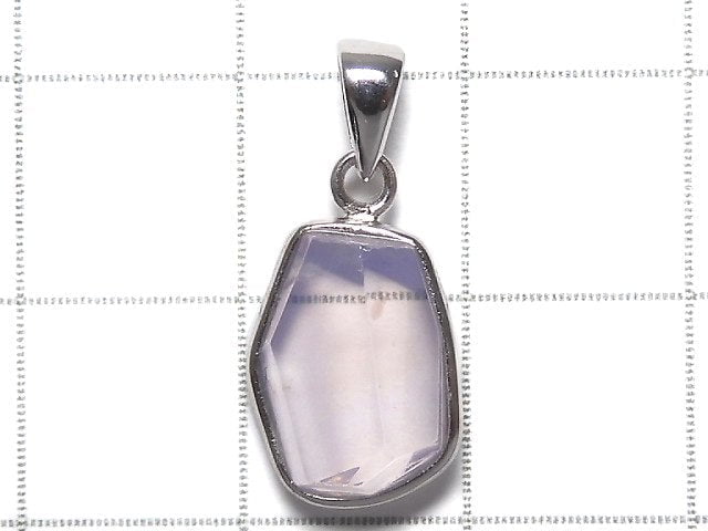 [Video][One of a kind] High Quality Scorolite AAA- Faceted Pendant Silver925 NO.104