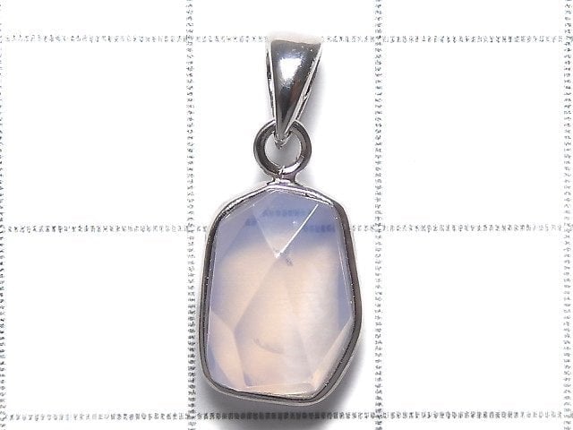 [Video][One of a kind] High Quality Scorolite AAA- Faceted Pendant Silver925 NO.108