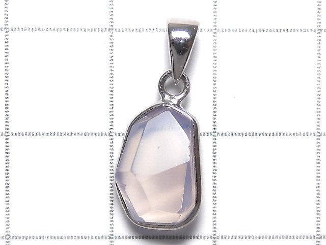 [Video][One of a kind] High Quality Scorolite AAA- Faceted Pendant Silver925 NO.109