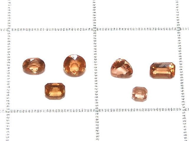 [Video][One of a kind] High Quality Triplite Loose stone Faceted 6pcs set NO.21