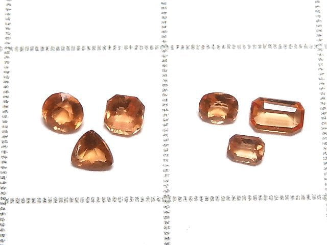 [Video][One of a kind] High Quality Triplite Loose stone Faceted 6pcs set NO.22