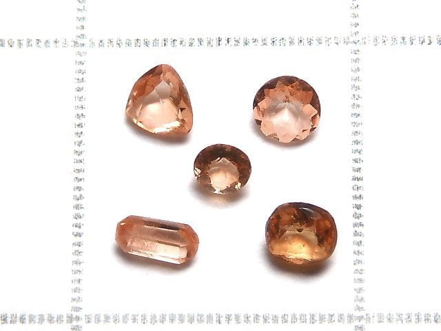 [Video][One of a kind] High Quality Triplite Loose stone Faceted 5pcs set NO.25