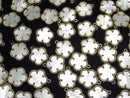 [Video] White Shell Flower Charm 12x12mm [One Side] 18KGP 1pc