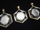 [Video] Crystal AAA - Hexagram Pendant 18KGP 1pc