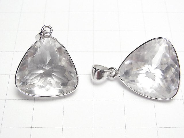 [Video] Crystal AA++ Triangle Cut 21x21mm Pendant Silver925 1pc