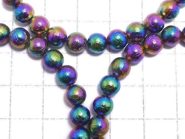 [Video] Meteorite (Altai meteorite) Round 6mm Rainbow Color Bracelet
