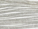 Karen Silver Tube 2x1x1mm White Silver half or 1strand beads (aprx.26inch/66cm)