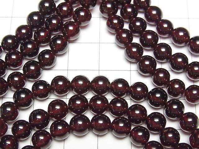 [Video] Garnet AAA Round 6mm Bracelet