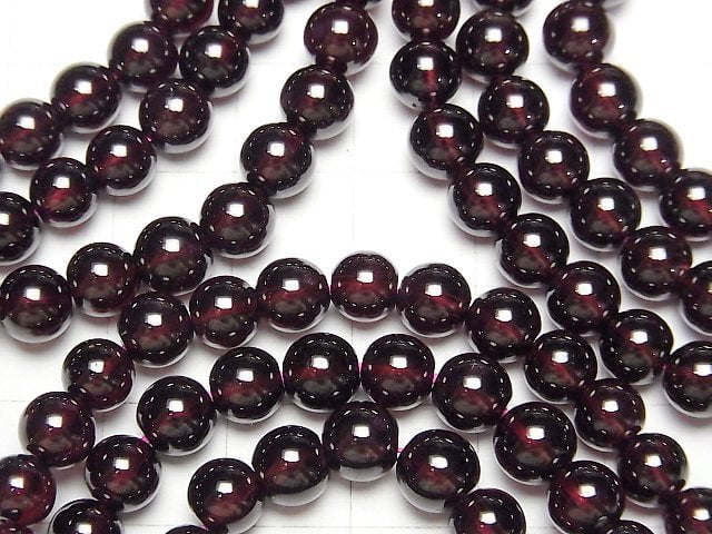 [Video] High Quality Garnet AAA Round 6mm Bracelet