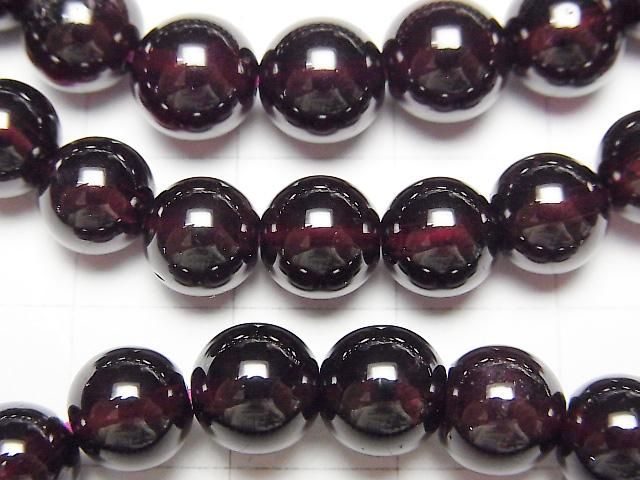 [Video] Garnet AAA Round 8mm Bracelet