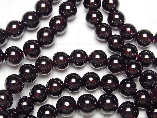 [Video] Garnet AAA Round 8mm Bracelet