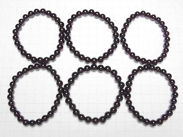 [Video] Garnet AAA Round 8mm Bracelet