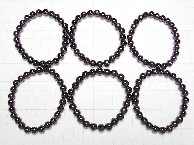 [Video] High Quality Garnet AAA Round 8mm Bracelet