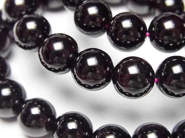 [Video] Garnet AAA Round 10mm Bracelet