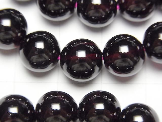 [Video] Garnet AAA Round 10mm Bracelet