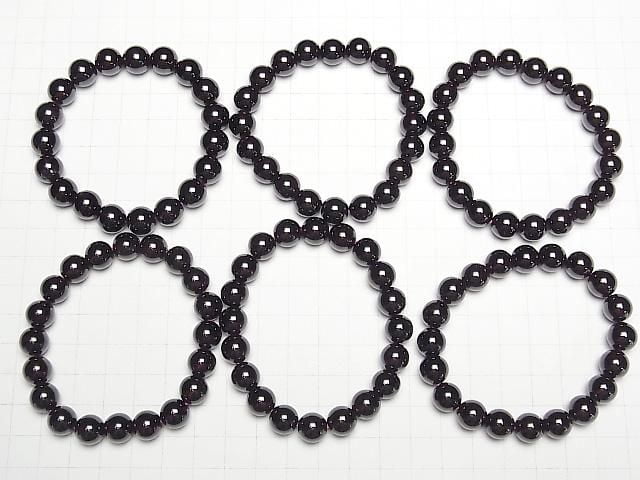 [Video] Garnet AAA Round 10mm Bracelet
