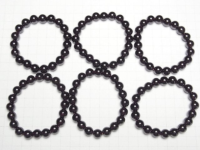 [Video] High Quality Garnet AAA Round 10mm Bracelet