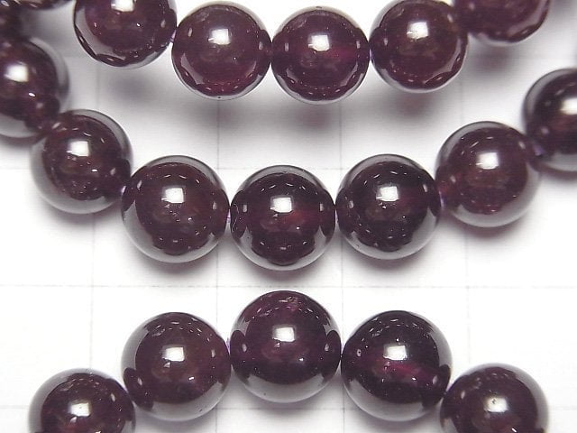 [Video]Garnet AA++ Round 8mm Bracelet