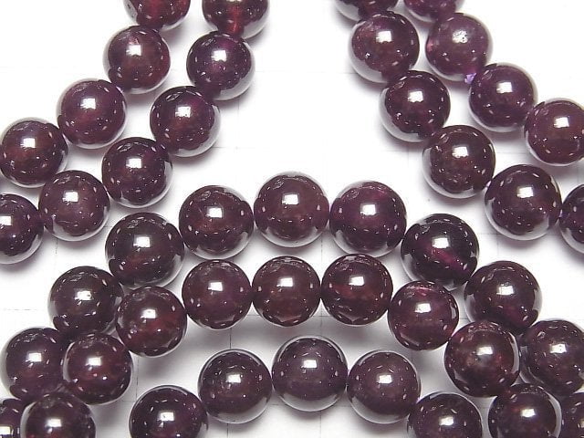 [Video]Garnet AA++ Round 8mm Bracelet