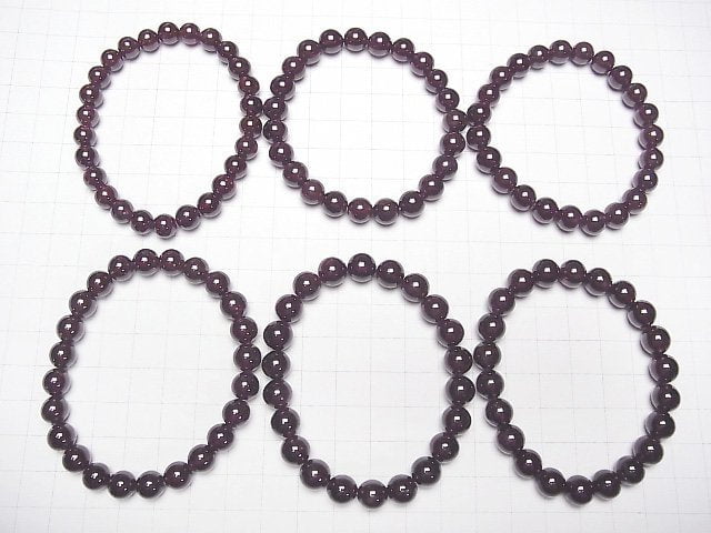 [Video]Garnet AA++ Round 8mm Bracelet