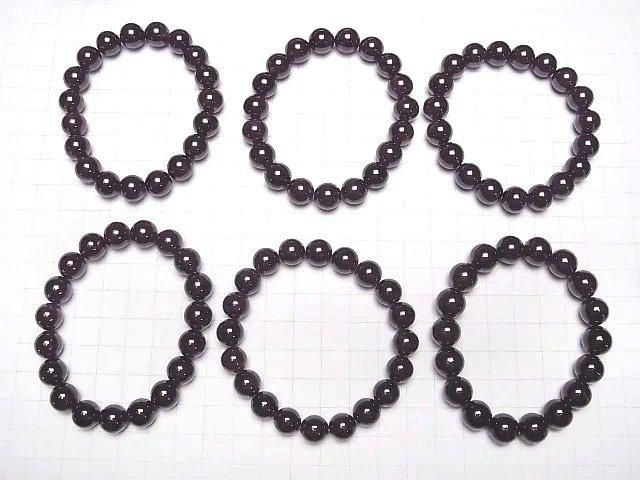 Bracelet Grenat AA++ Rond [9mm][10mm]