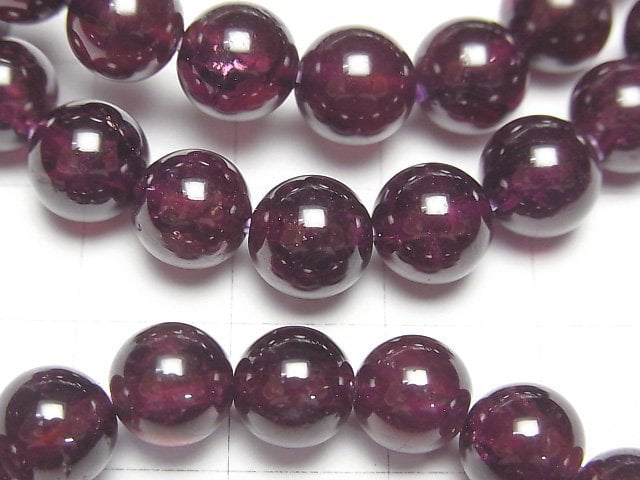 [Video] Garnet AAA- Round 8mm Bracelet