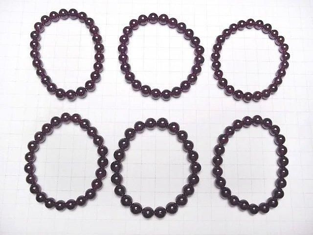 [Video] Rhodolite Garnet AAA Round 8mm Bracelet
