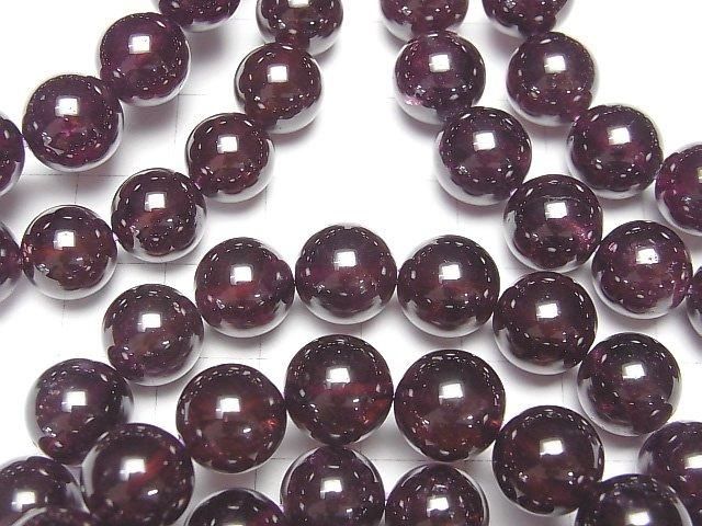 [Video] Rhodolite Garnet AAA Round 10mm Bracelet
