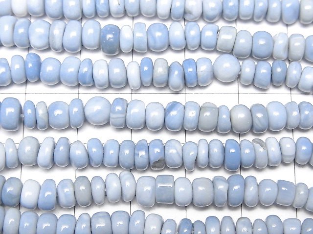 [Video]Owy Blue Opal Roundel half or 1strand beads (aprx.18inch/44cm)