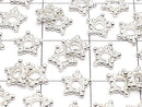 Silver925 Rondelle Daisy 6x6x1mm White Silver 5pcs