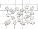 Silver925 Rondelle Daisy 6x6x1mm White Silver 5pcs