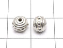 Silver925 Rondelle 7.5x7.5x5mm White Silver 1pc