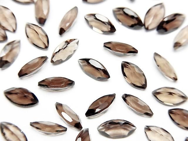 [Video]High Quality Smoky Quartz AAA Loose stone Marquise Faceted 8x4mm 10pcs