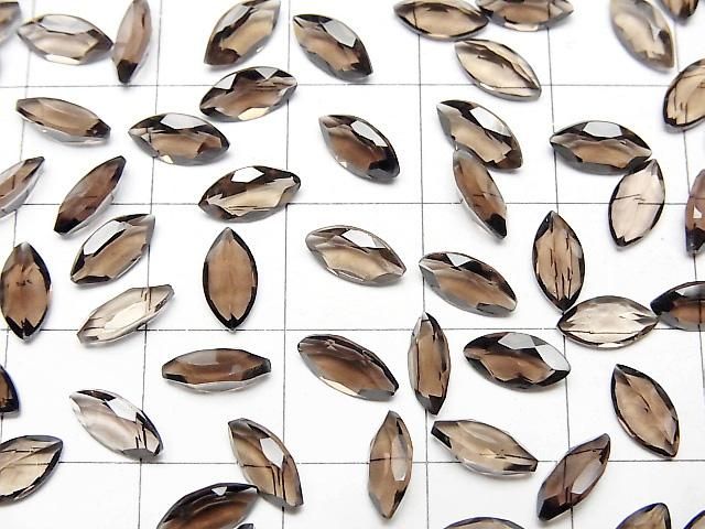 [Video]High Quality Smoky Quartz AAA Loose stone Marquise Faceted 8x4mm 10pcs